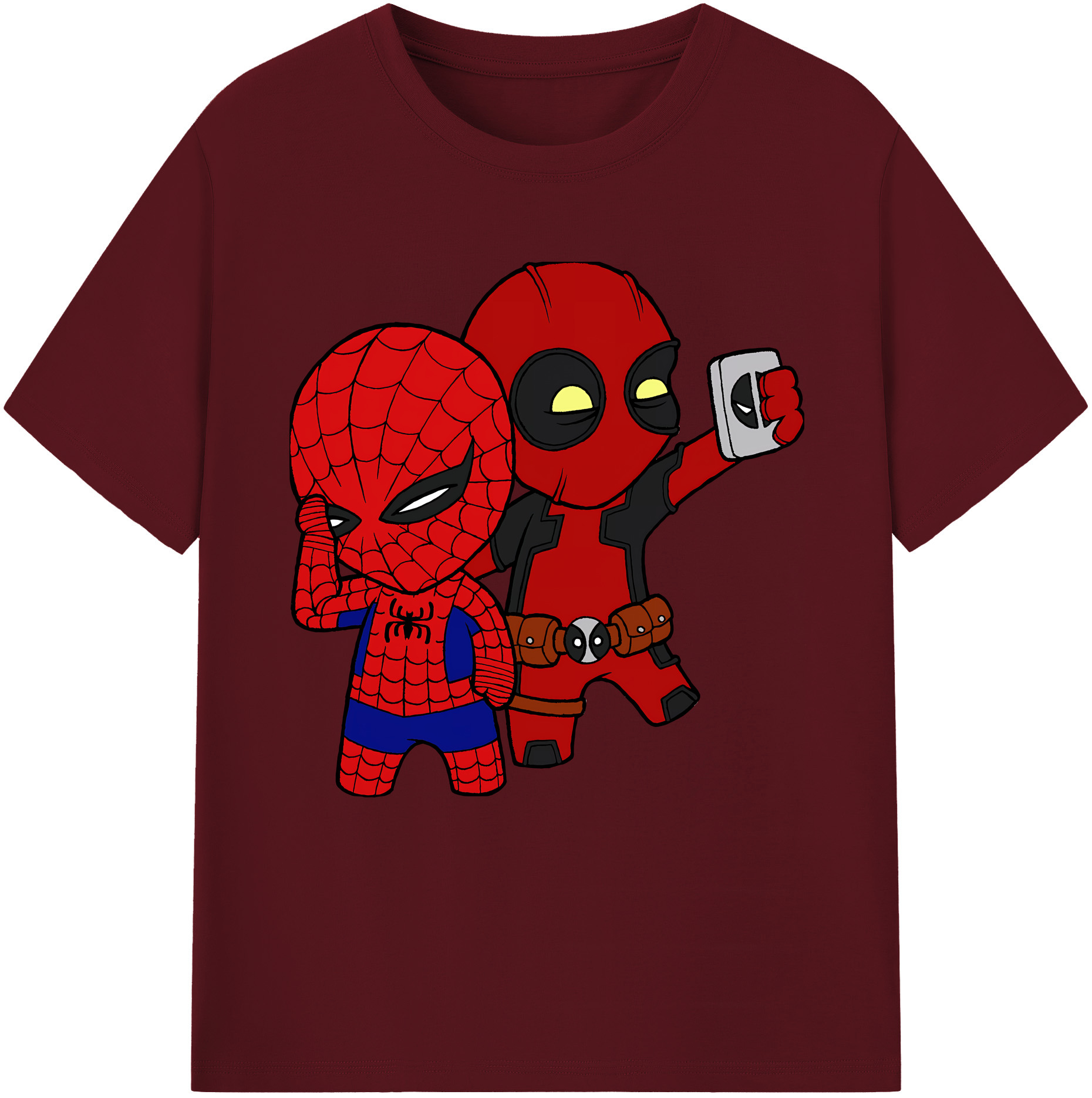 （画像用） Deadpool デッドプール 綿100％半袖Tシャツ（フロントプリント）